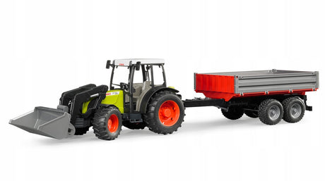 Tracteur Bruder Claas Nectis 267F avec chargeur frontal et remorque