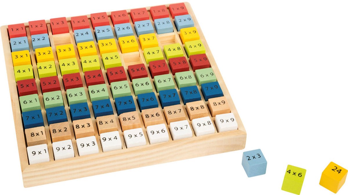 Petit pied - temps de calcul en bois couleur, 82dlg.