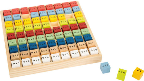 Petit pied - temps de calcul en bois couleur, 82dlg.