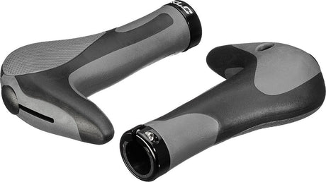 XLC GR-G16 poignées de guidon vélo - VTT - trekking - noir gris