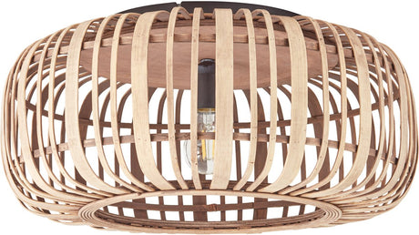 Brilliant woodrow - plafonnier - e27 max 1x40w - marron