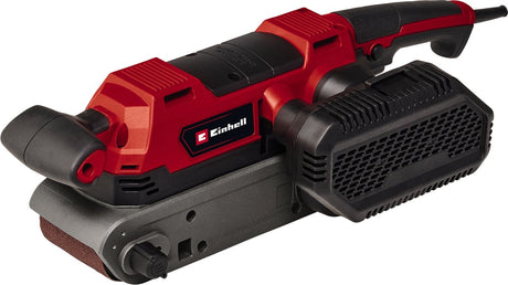 Ponceuse à bande électrique Einhell te-bs 850 e - 850 w - 200-400 t min - surface de ponçage : 140x75 mm - taille de la bande : 533x75 mm - incl. dépoussiéreur et 3x bande abrasive (k80)