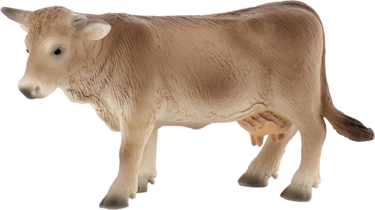 Bullyland 62740 – figurine de jeu et figurine de collection Vache des Alpes Liesel – env. 9 cm – réaliste et richement détaillé – idéal comme figurine de jeu éducative, décoration de gâteau ou petit cadeau pour les enfants à partir de 3 ans.