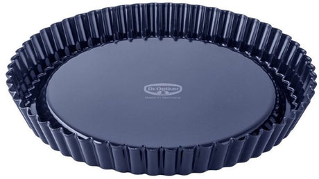 Dr. oetker - moule à quiche 'back-liebe émail' - 24 cm - résistant aux acides et aux rayures