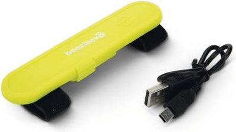 Beeztees safety gear veiligheidslichtstrip+usb - geel - 12 cm