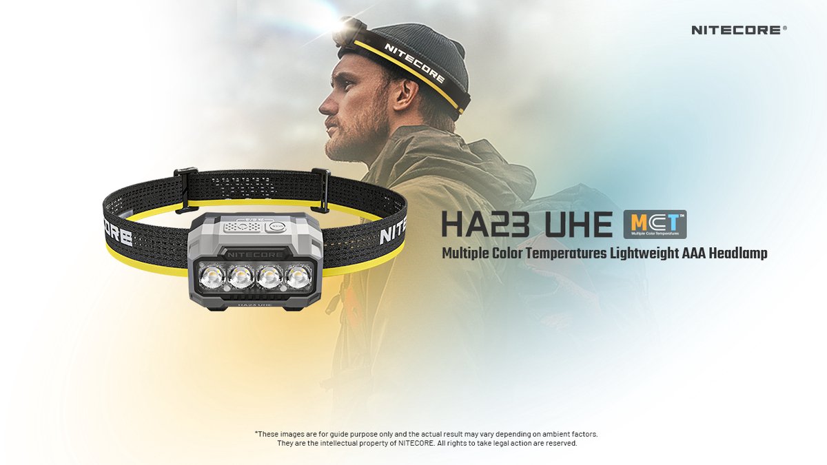 Nitecore ha23 uhe lampe frontale vert myrte