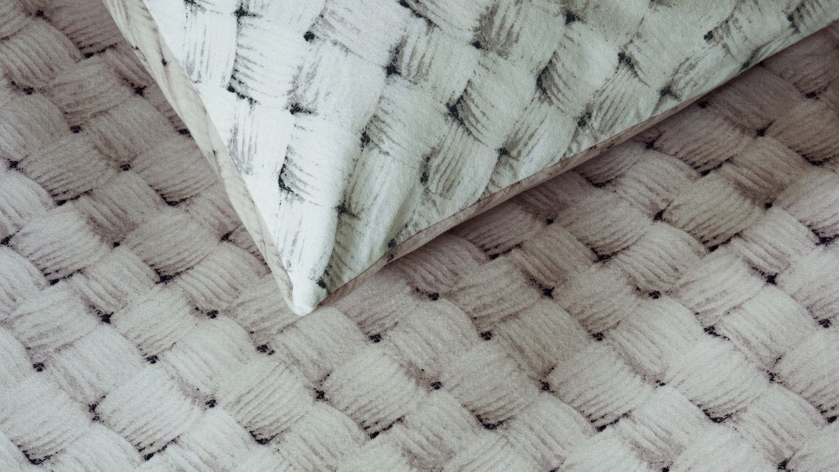 Riviera maison rivièra maison woven wool dekbedovertrek - tweepersoons - 200 x 200 220 cm - naturel