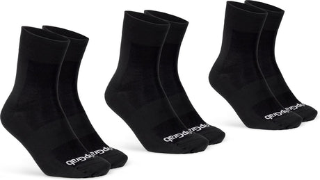 Gripgrab - lightweight sl 3pack performance zomer fietssokken 3 paar coolmax wielersport sokken regular cut - zwart - unisex - maat xs (35-38)
