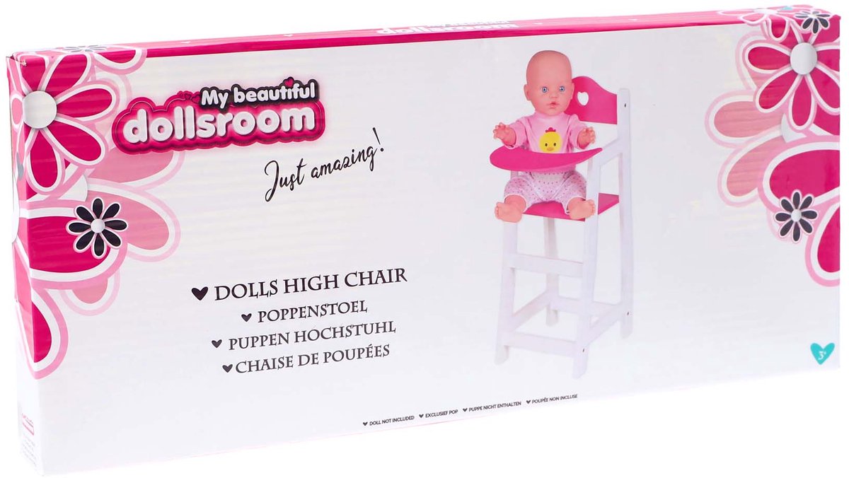 Ma belle chambre de poupée meuble de poupée chaise de poupée blanc 22 x 27 x 53 cm