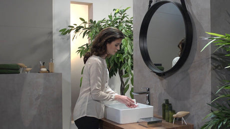 Hansgrohe talis e - mitigeur de lavabo - commande monocommande - avec garniture de vidage - taille 240 mm - bronze brossé