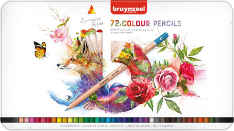 Crayons de couleur Bruynzeel expression boîte de 72
