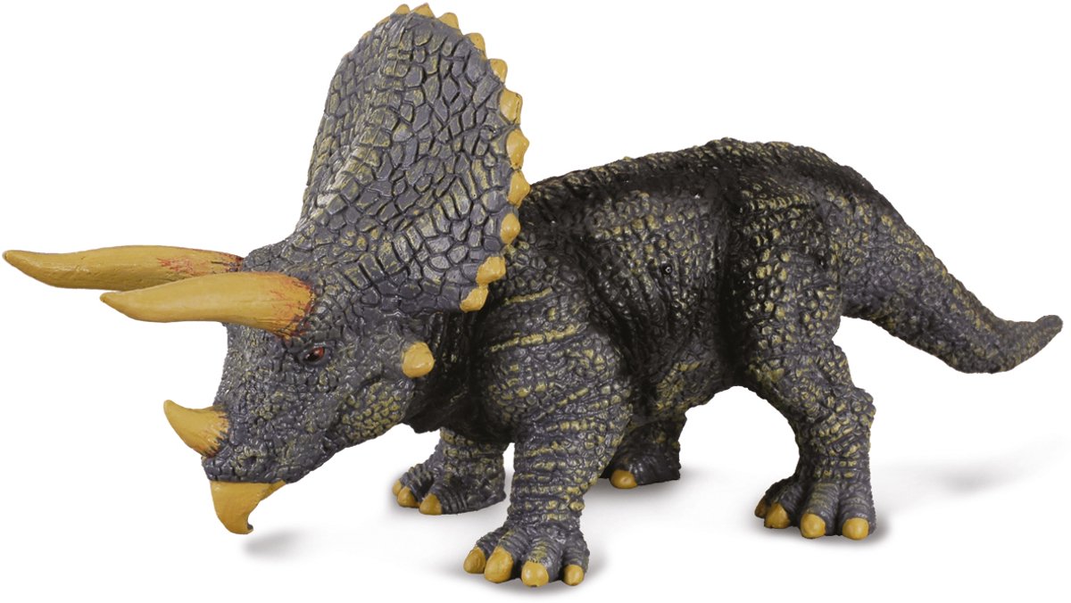 Figurine Collecta - tricératops - (l) - préhistoire - peint à la main - dinosaure - miniature