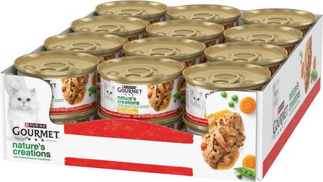 Gourmet nature's Creations - nourriture humide pour chat - boeuf - 24 x 85 g