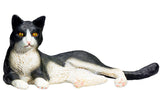 Mojo farmland chat couché noir et blanc - 387367