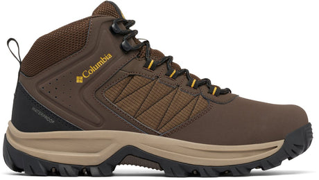 Chaussures de randonnée imperméables homme Columbia transverse™ randonnée - cordovan, jaune doré