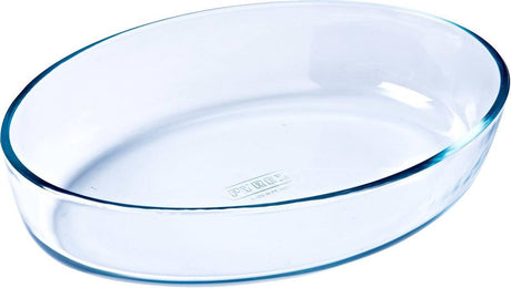 Plat de cuisson en Pyrex ovale 30x21cm. verre 2l