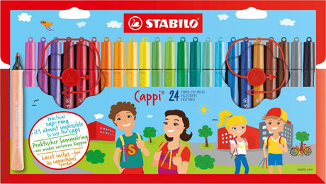 Stabilo cappi - feutre - lot de 24 pièces
