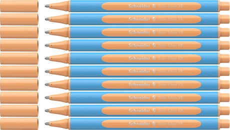 Schneider instruments d'écriture stylo à bille schneider - slider edge pastel - xb - pastel pêche - 10 pièces - s-152226-10