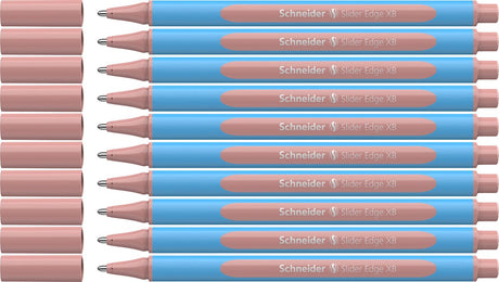 Schneider instruments d'écriture stylo à bille schneider - slider edge pastel - plume xb - pastel blush - 10 pièces - s-152236-10