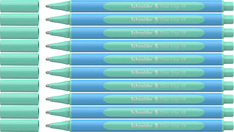 Schneider instruments d'écriture stylo à bille schneider - slider edge pastel - plume xb - pastel menthe - 10 pièces - s-152224-10