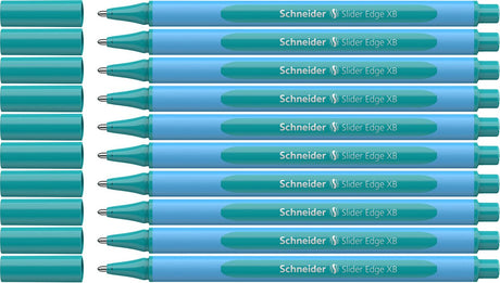 Schneider instruments d'écriture stylo à bille schneider - slider edge pastel - xb - pastel océan - 10 pièces - s-152234-10