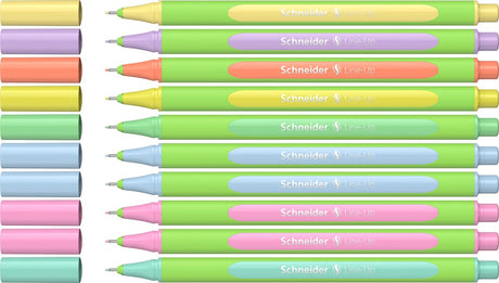 Instruments d'écriture Schneider fineliner schneider - line-up - largeur de trait 0,4 mm - pastel - boîte de 10 pièces - s-191090