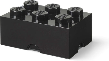 Lego - boîte de rangement brique 6 - nylon - noir