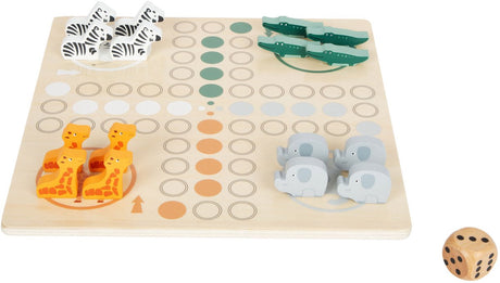 Small foot - safari jeu ludo en bois