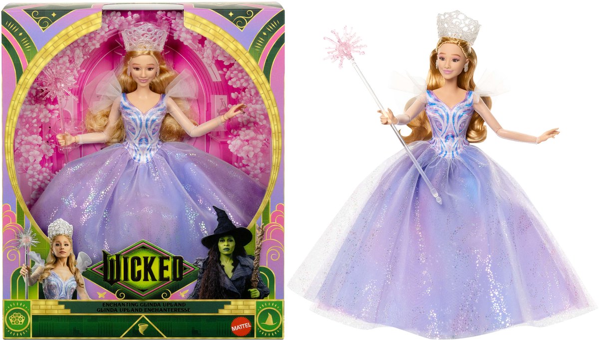 Mattel méchant : pour une bonne poupée enchanteresse poupées Glinda Upland