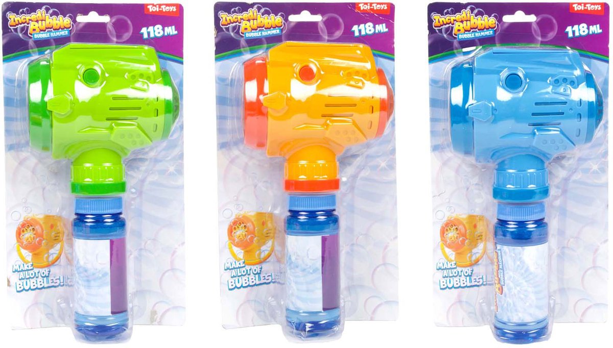 Toi-toys incredibubble bulle soufflette marteau