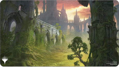 Ultrapro ultra pro - magie - le rassemblement - ravnica remasterisé - tapis de jeu gruul clans piétinant terrain (60 x 34 cm)