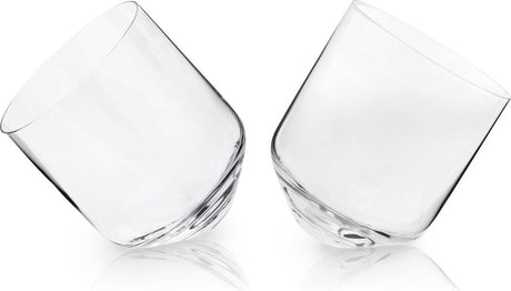 Verre à whisky roulant Viski - cristal - 354ml - 2 pièces