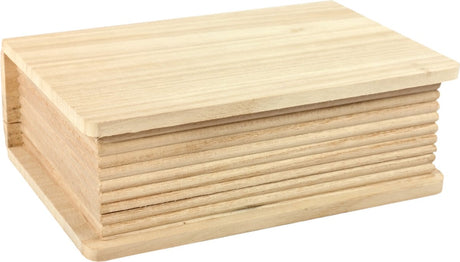 Entreprise créative décorez votre propre livre de rangement en bois