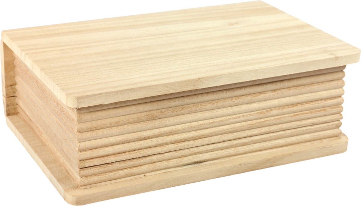 Entreprise créative décorez votre propre livre de rangement en bois