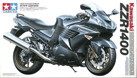 Kit modèle voiture Tamiya - 14111 kawasaki zzr 1400 ninja zx-14 stre. plastique - 1:12 - modélisme