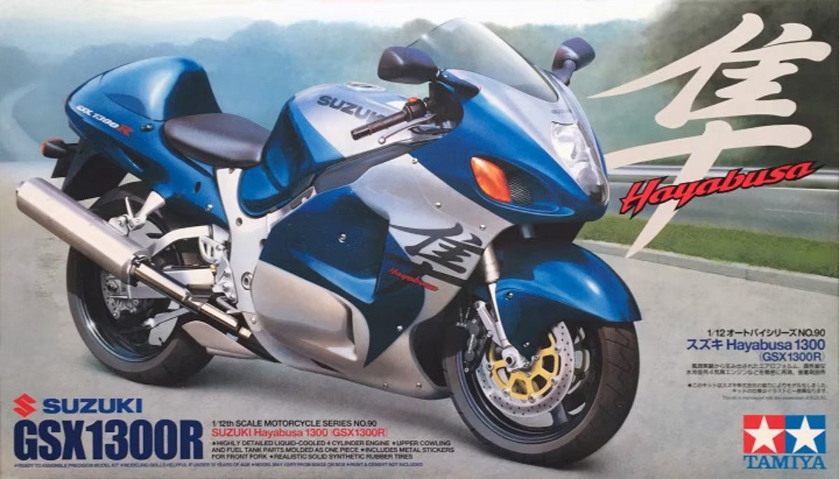 Tamiya modèle kit voiture - 14090 suzuki gsx1300r hayabusa plastique - 1:12 - modélisme