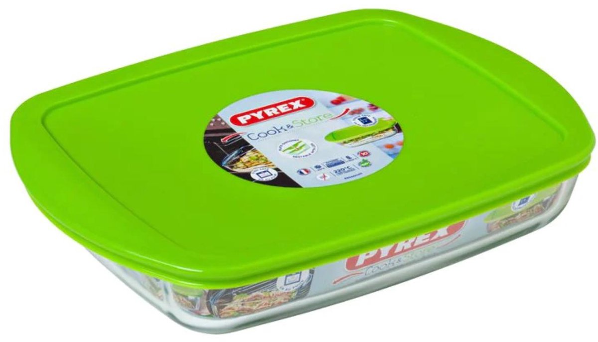 Bol Pyrex Cook Store 1,7l 28x20cm avec couvercle