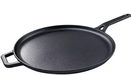 Poêle à crêpes en fonte Kinghoff kh1895 - ø29 cm, idéale pour cuire, rôtir et griller