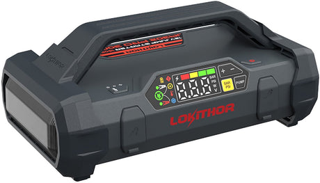 Lokithor jump starter ja302 pro - 3000a 12v - compresseur d'air - banque d'alimentation - lampe de poche LED