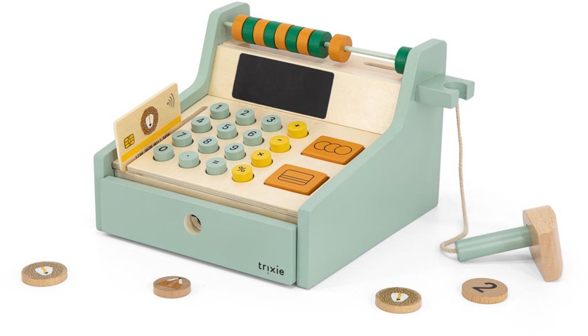 Caisse enregistreuse en bois Trixie avec accessoires