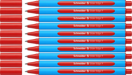 Schneider instruments d'écriture stylo à bille Schneider - bord coulissant - f - rouge - 10 pièces - s-152002-10