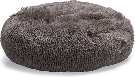 Beeztees yala - hondenmand - pluche - fluffy - bruin - dia. 50 cm