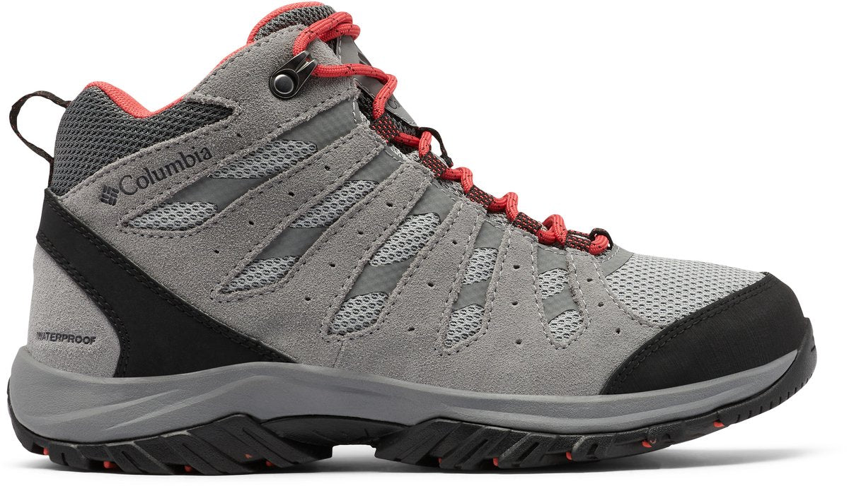 Chaussures de randonnée femme Columbia redmond iii mid waterproof - vapeur, corail rouge