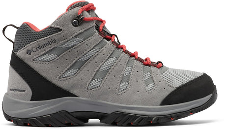 Chaussures de randonnée femme Columbia redmond iii mid waterproof - vapeur, corail rouge