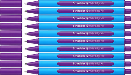 Instruments d'écriture Schneider stylo à bille Schneider - bord coulissant - xb - violet - 10 pièces - s-152208-10