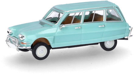 Herpa 027328-004 h0 voiture Citroën Ami 6 break, turquoise pastel