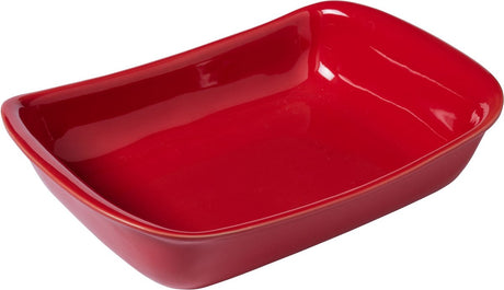 Pyrex - plat de cuisson suprême rectangle 3,2 litres - rouge - céramique