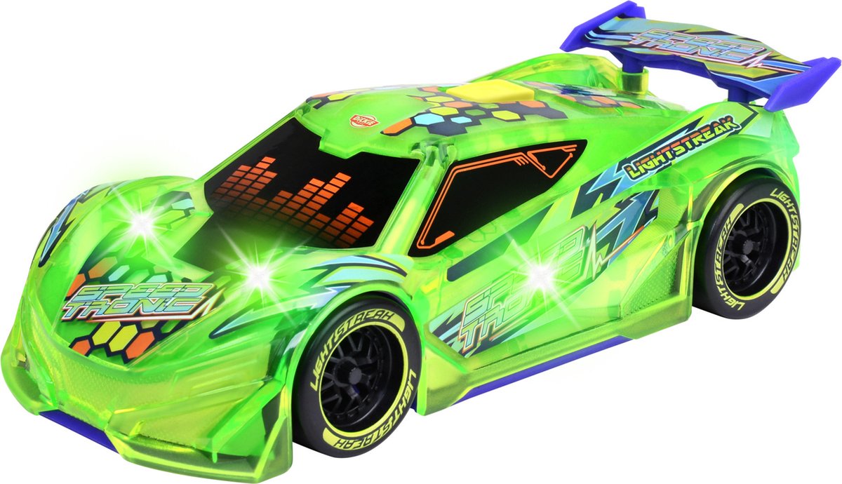 Voiture de course verte Dickie speed tronic