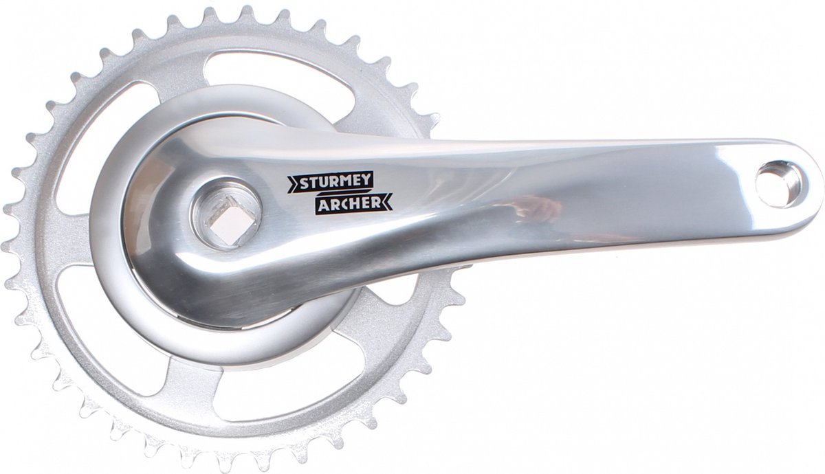 Sunrace Cranket 33T, longueur de manivelle 170 mm. Argent, aluminium, sans gêne