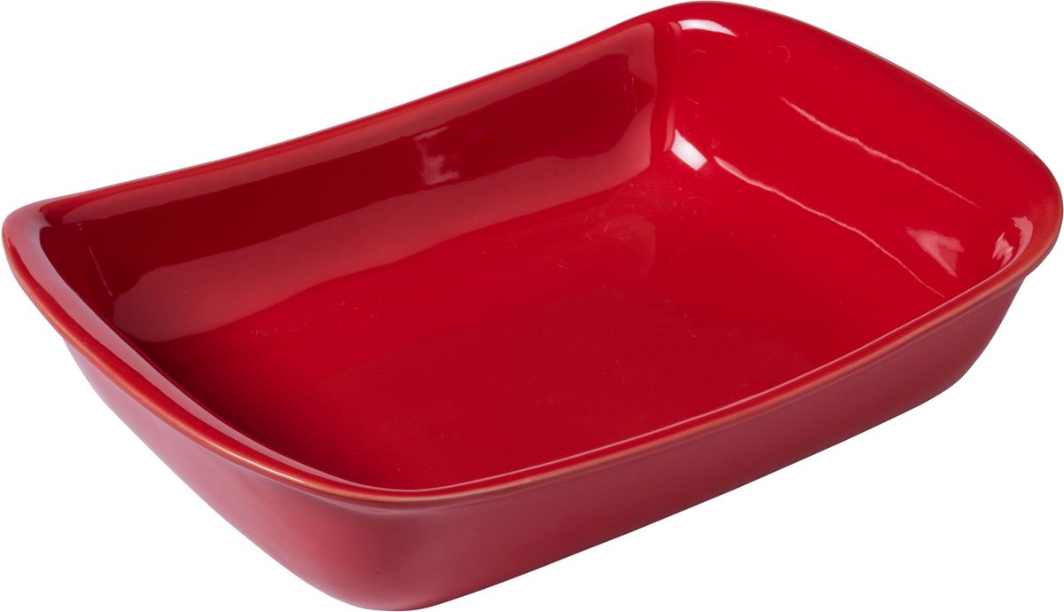 Pyrex suprême - plat à pâtisserie - rectangulaire - rouge - céramique - 33 x 7 x 23 cm